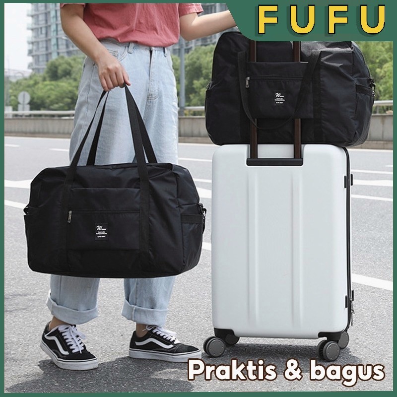 FUFU Tas Travel Jinjing Besar / Tas Travel Kain Oxford Waterproof / Tas Travel Koper