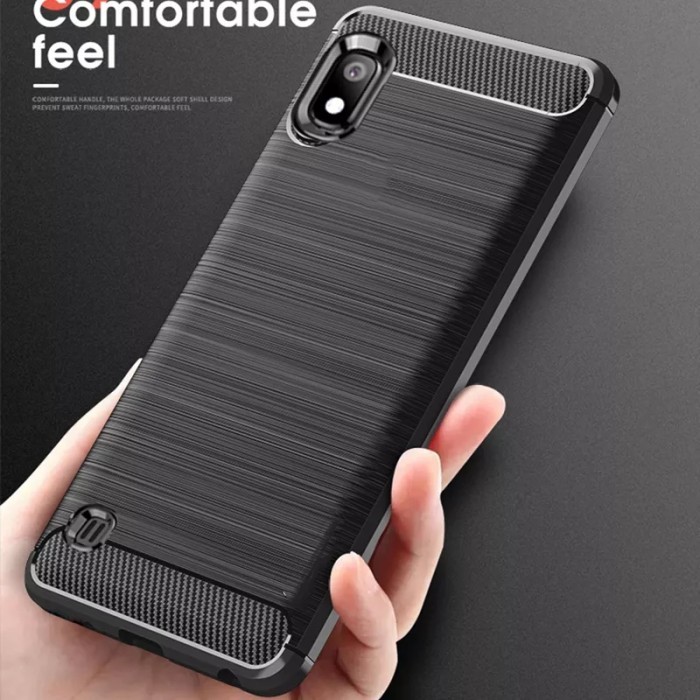 CASE SAMSUNG A10 / M10 CASE CARBON FIBER ANTI SHOCKPROOF