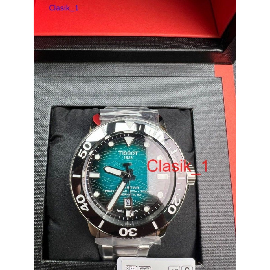 Original 100% Tissot Seastar 2000 Professional T120.607.11.041.00 Powermatic 80 Swiss Made Garansi R