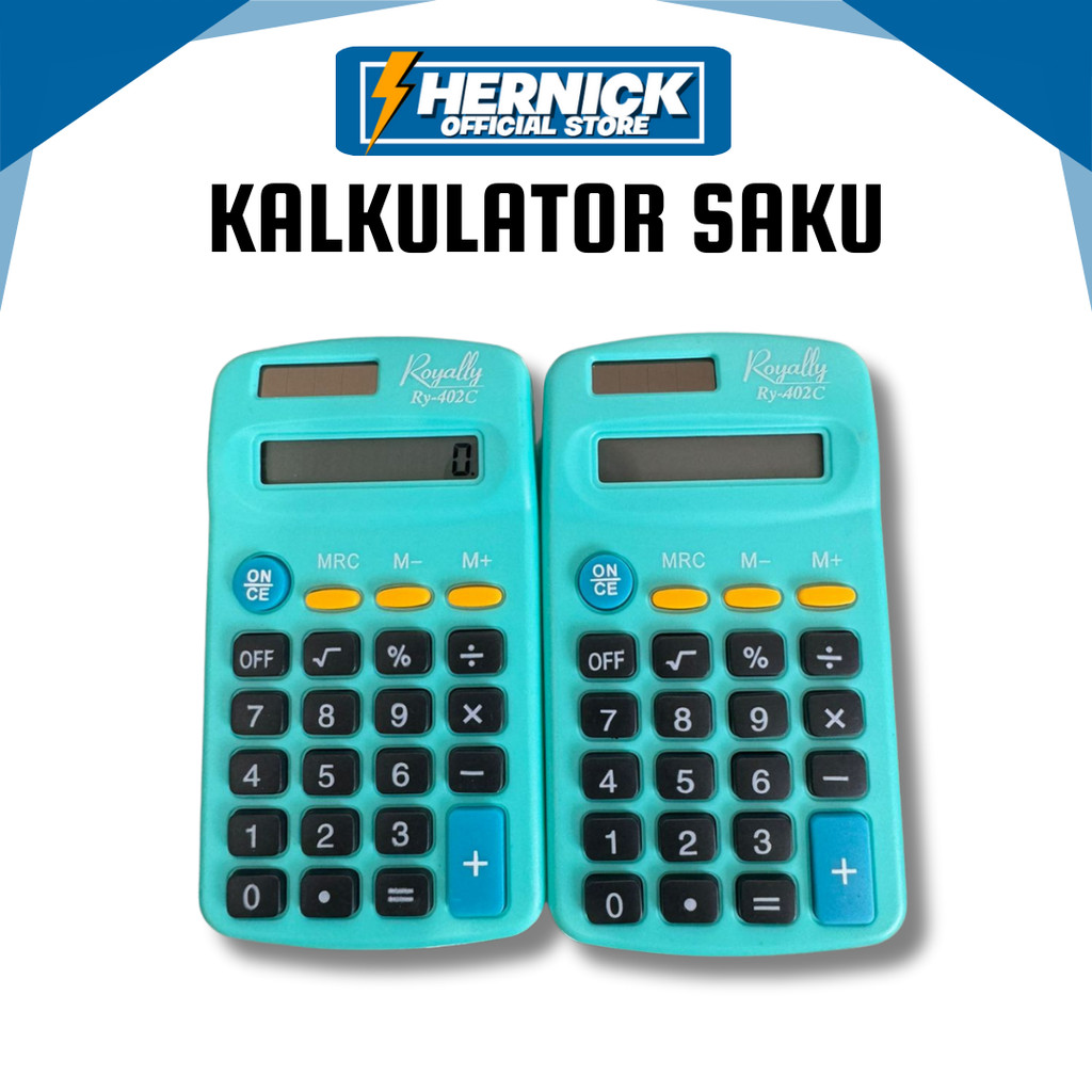 

Kalkulator Saku Sekolah Kantor Mini Calculator 8 Digit - CAL MINI Putih / HERNICKSTORE