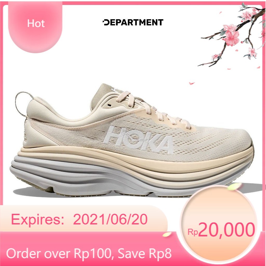 Sepatu Lari Pria HOKA ONE ONE BONDI  ORIGINAL