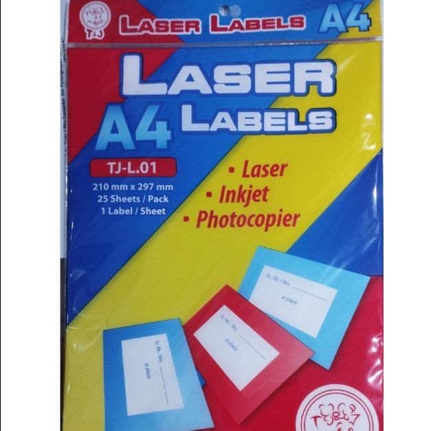 

Label Sticker Laser Tom n Jerry ukuran A4