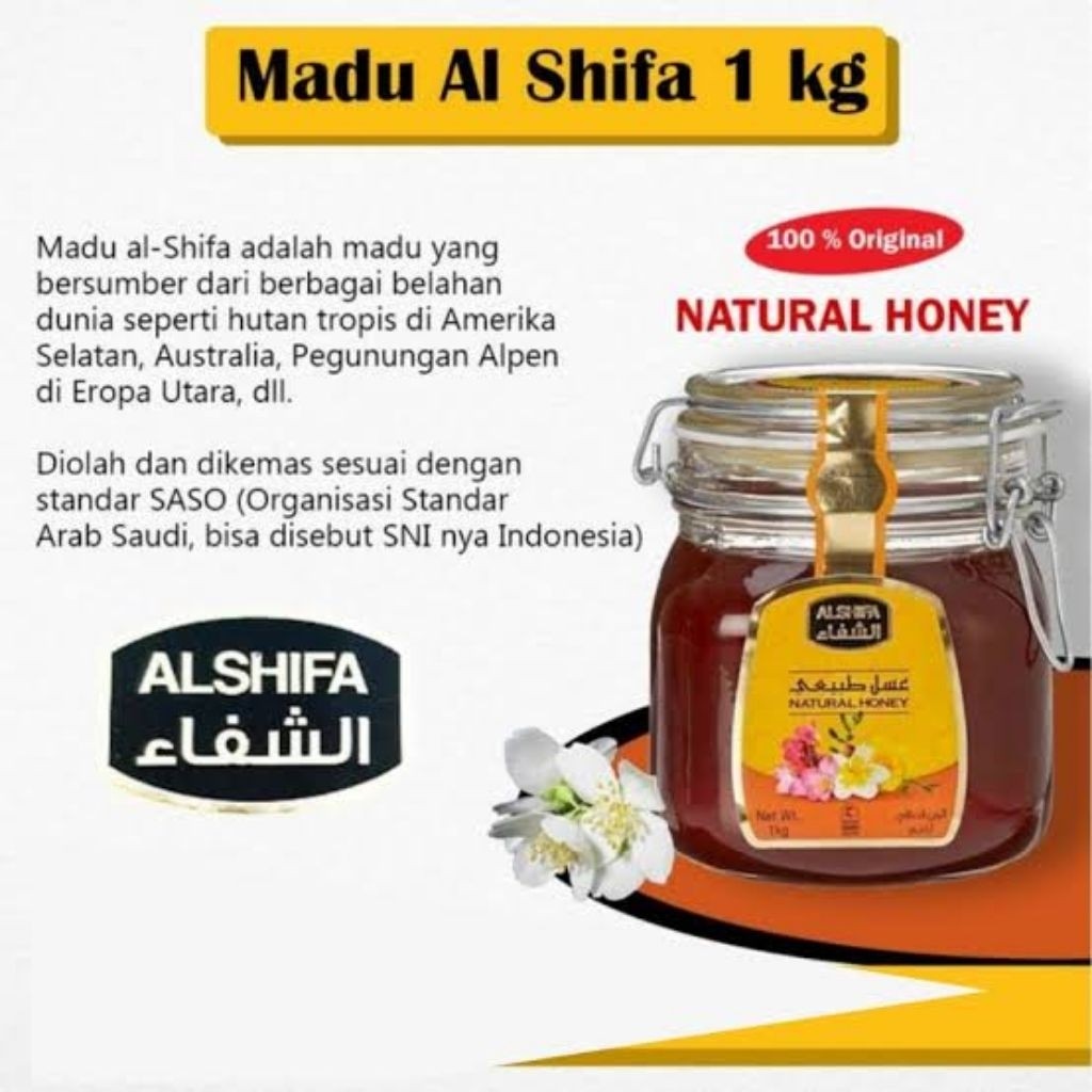 

madu arab impor - madu Al Shifa original segel berat 1kg