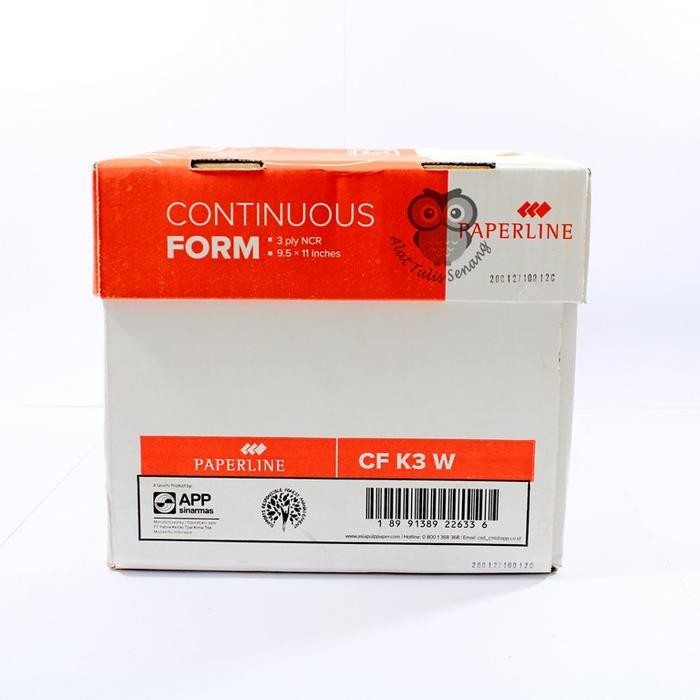 

TERLARIS! Continuous Form 3 Ply Paperline CF K3 W - Spesifikasi