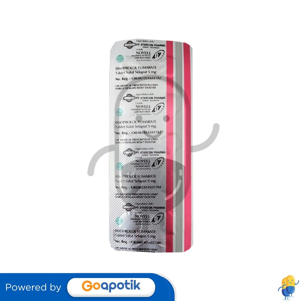 Bisoprolol Novell 5 Mg Strip 10 Tablet