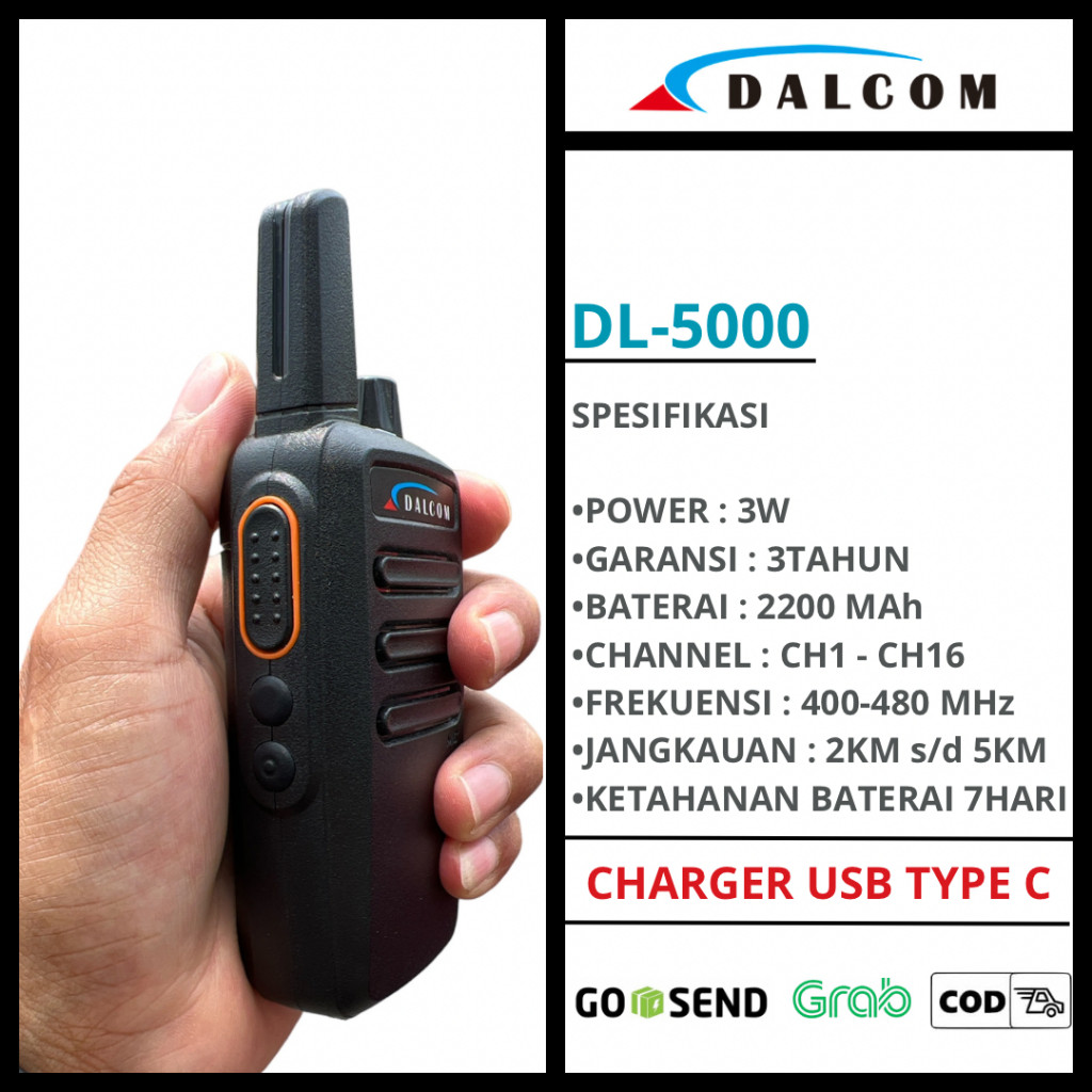 WOW HT DALCOM DL-5000 FREKUENSI UHF