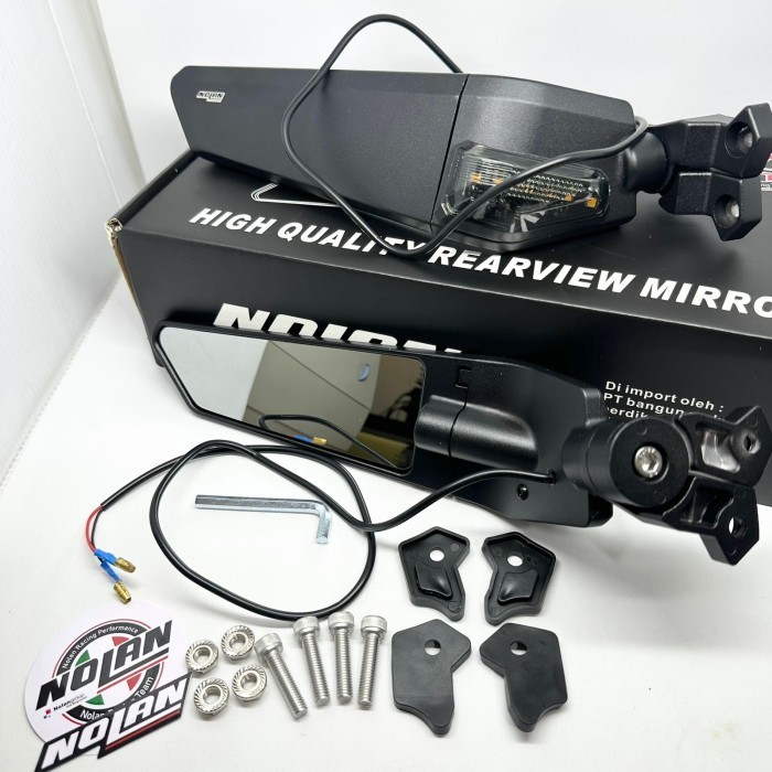 DO Spion Plus Lampu Sein Nolan Kaca Besar Ninja R25 NMAX R15 CBR NINJA