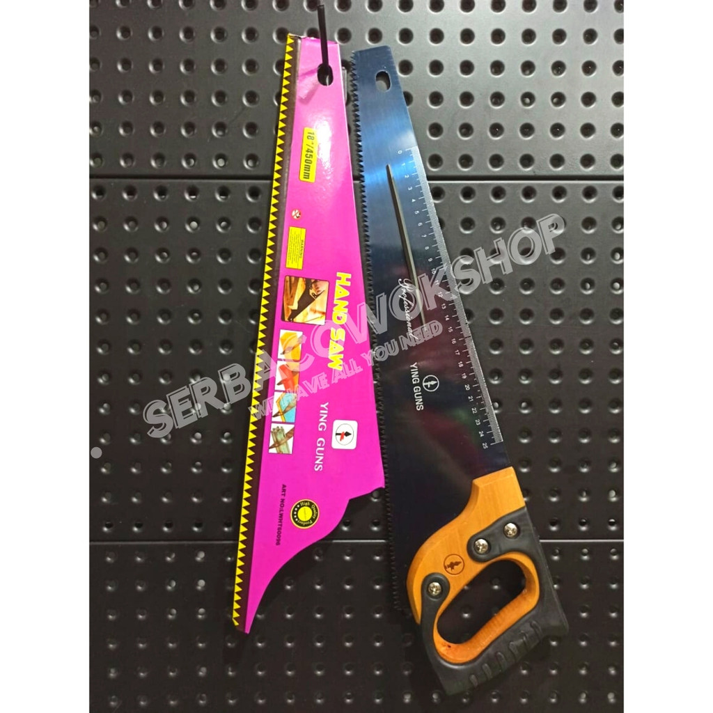 

HARGA Gergaji Tangan Gg Karet 2 Mata 18 Inch Gergaji Potong Bonus Kikir 4" Termurah Berkualitas