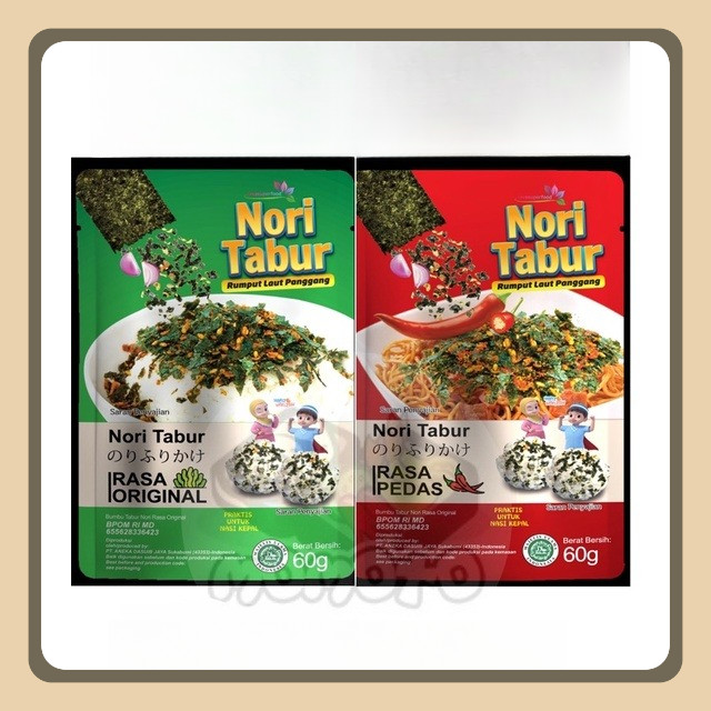 

Nori Tabur Rumput Laut Panggang Bon Onigiri 60 gram Original Pedas