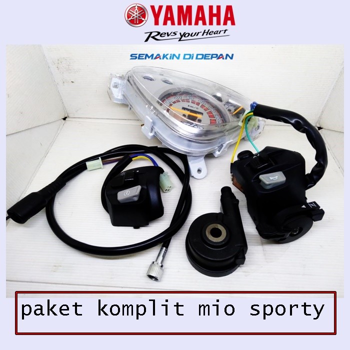 Paket Komplit speedometer  mio lama sporty smile + Kabel Spedometer + Gear box  + Saklar set mio