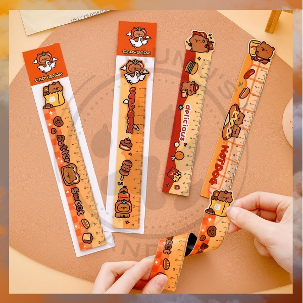 

Mumusland Pengaris Sekolah Kantor Motif Lucu Kapibara Capybara 15cm Bahan Plastik S-AT021