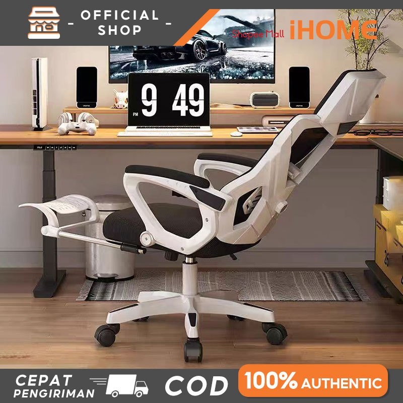 

IHOME Kursi Kantor Putar Ergonomis【Bahan Berkualitas Tinggi Dan Kuat】