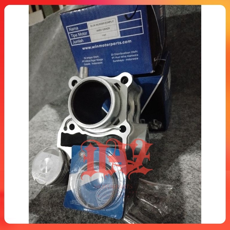 MERK WIN Cylinder Blok Assy + Piston Vario Techno 125 KZR (WIN)