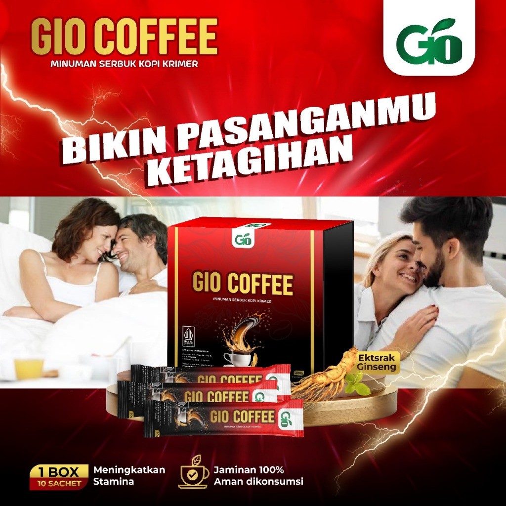 

GIO COFFEE 1 BOX ISI 10 SACHET KOPI KESEHATAN ORIGINAL
