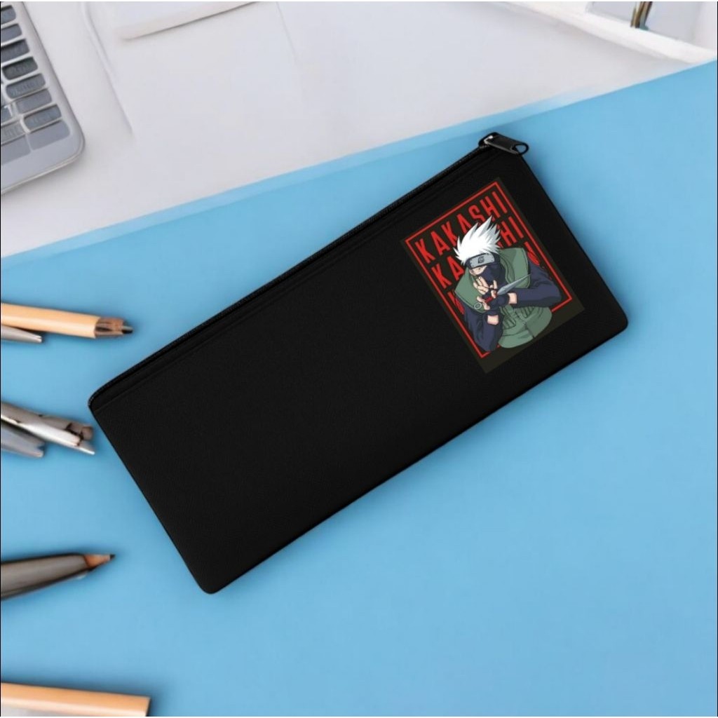 

Fareezaolshop - Pouch Tempat Pensil Karakter Anime Naruto Kakashi Hatake Pensil Case Stationery