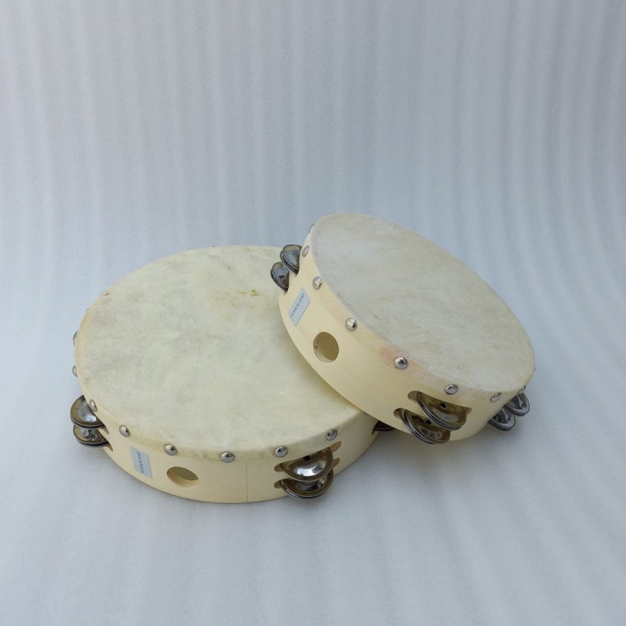NEW SALE Tamborin 8 inch 10 Inch Kulit Double Kecrekan Tambourine Tamborine Harrier
