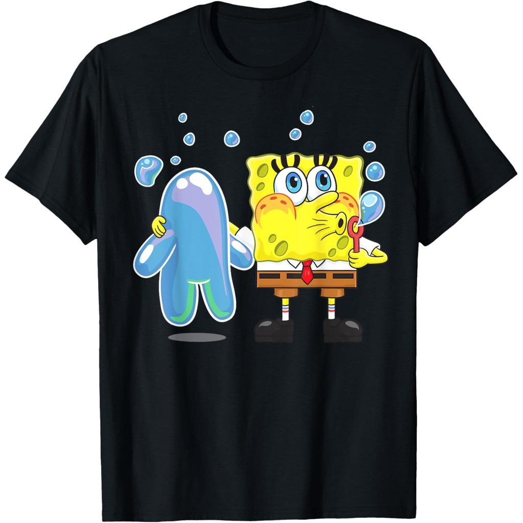 Baju Kaos Dewasa Mademark X Spongebob Squarepants - Spongebob Bubble Technique