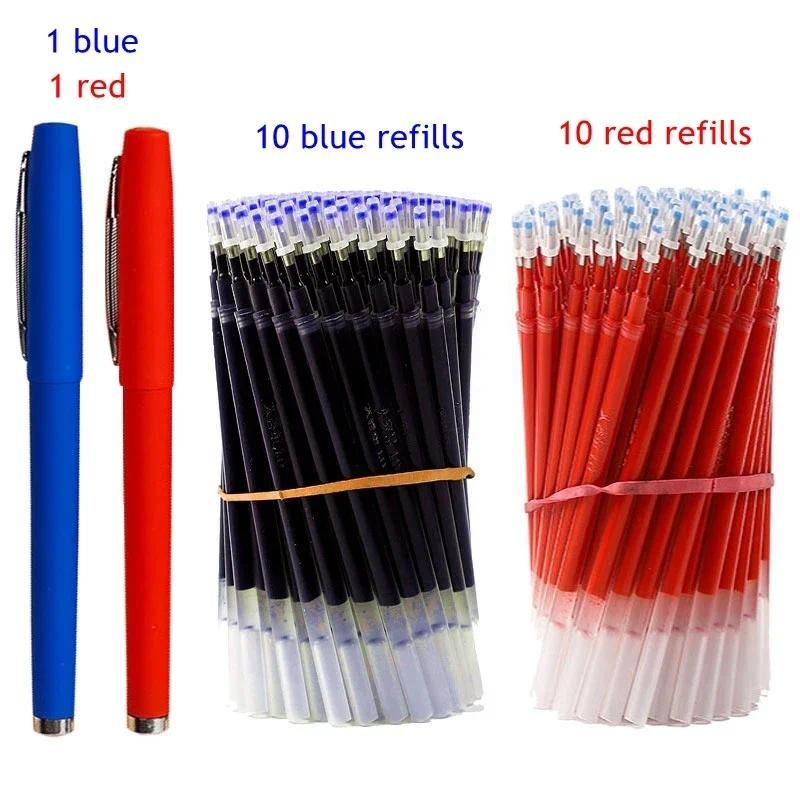 

0.5mm/0.7mm/1.0mm Frosted Gel Pen Refill Set Large- Capacity Signature Calligraphy Pen Office School Supplies Stationary
