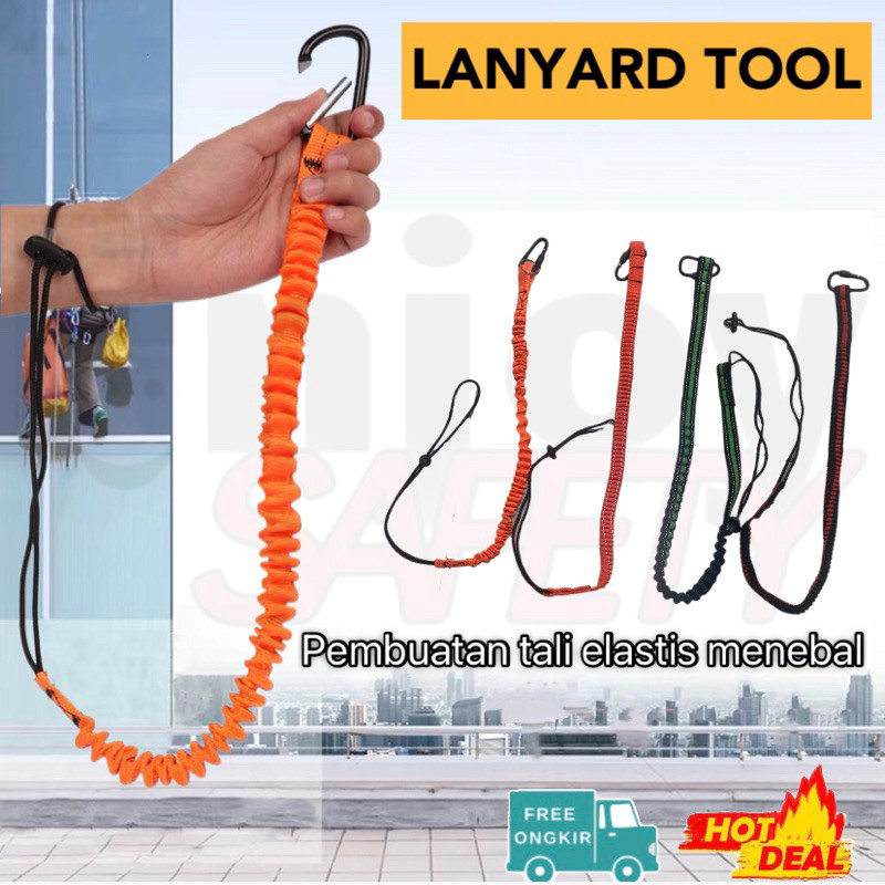 

COD Lanyard Tool Safety Nylon Elastis Kuat