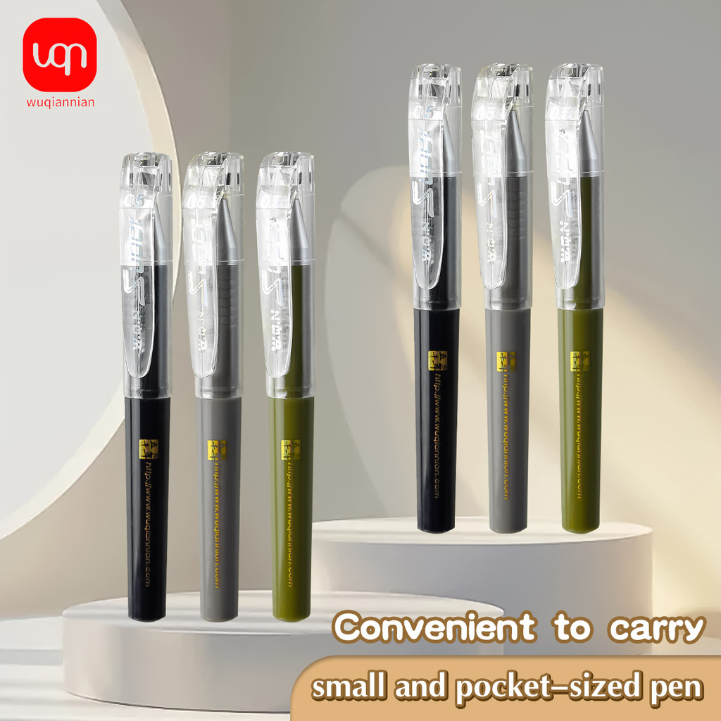 

WQN-3/6/12PCS High Appearance Level Mini Version Gel Pen 0.5mm Black Ink School Stationery And Portable Office Supplies