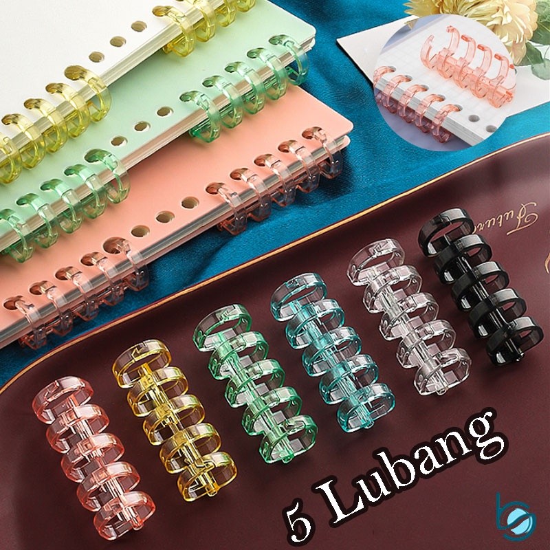 

Ring Pengikat Binder 5 Lubang/DIY Ring Binder Warna Lucu/Ring Untuk Kertas Binder - Best Stationary