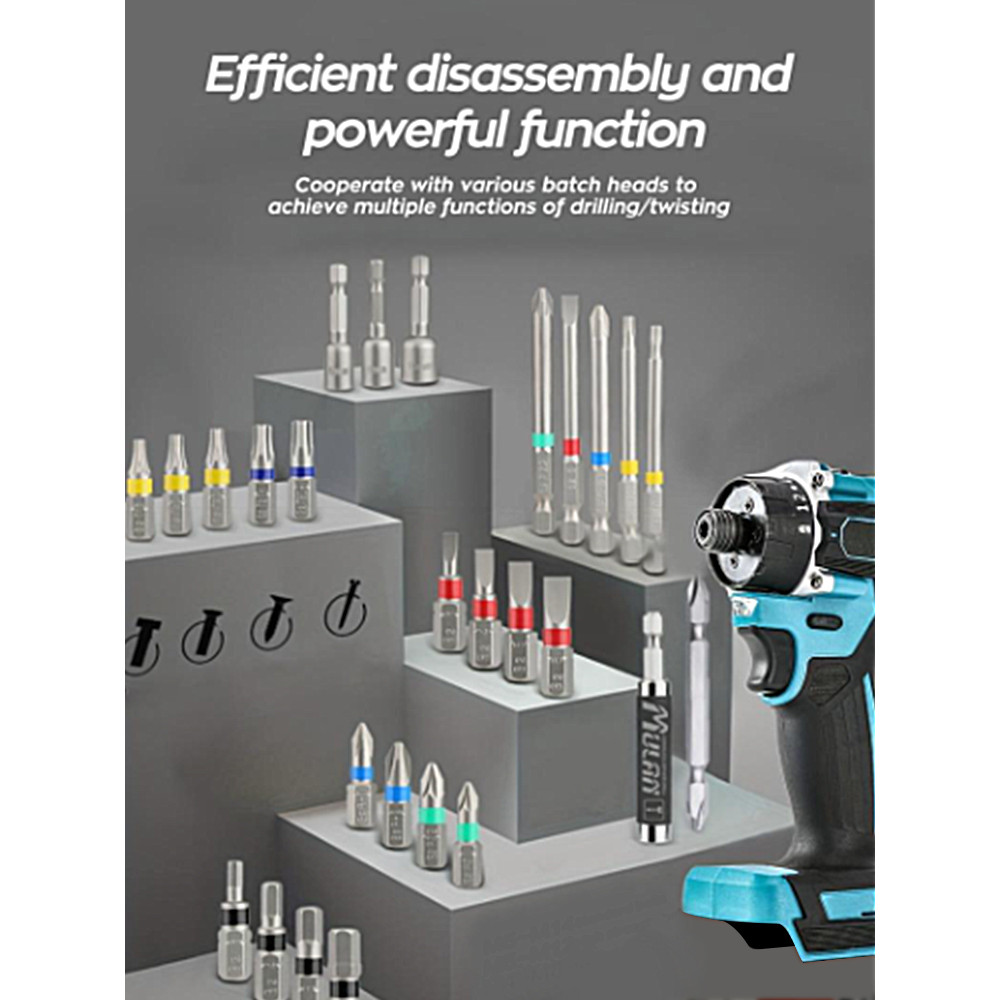 20+1 Torque 1/4in  Brushless Electric Screwdriver 280N.m Cordless Electric Drill Power Tool For Maki