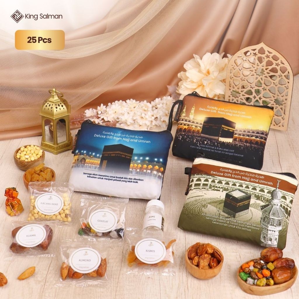 

King Salman - Oleh-Oleh Haji & Umroh MARWAH 25 Pcs Pouch Non-Custom