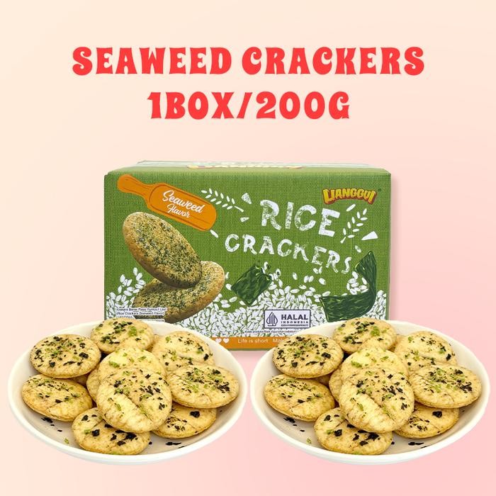 

[HALAL] LIANGGUI Kerupuk Beras Nori Rasa Khas Taiwan -Kemasan Individual‌ Camilan Renyah untuk Sarapan Santai atau Pengganjal Lapar Cocok Dikonsumsi di Kantor Asrama Makan Malam dan Sebagai Snack Ringan. - Rica Cracker Seaweed Flavor 200g/box PROMO !