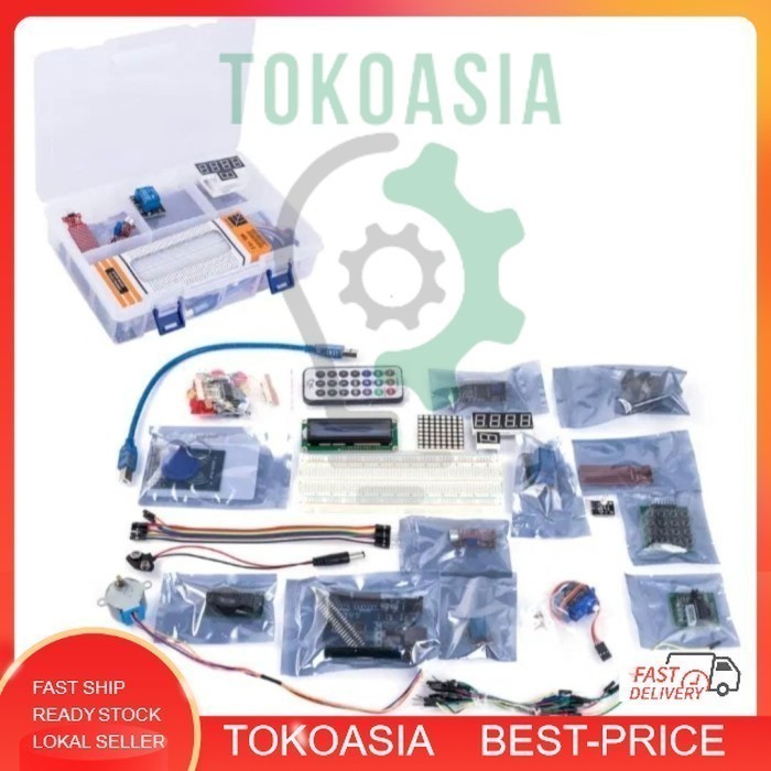 KIT UNO R3 Atmega328 Lengkap Paket Belajar Arduino