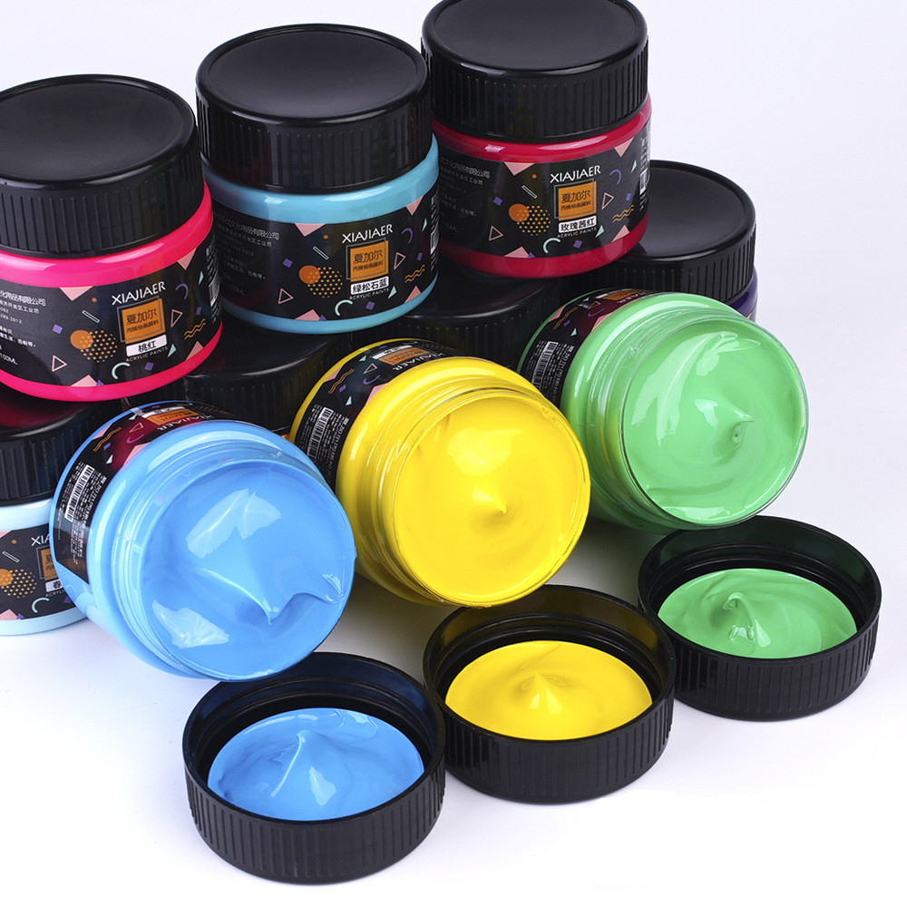 

1pcs Art Acrylic Pigment 100ml 38 Colors In Jar,Doodle,DIY,Can Be Used For Wall,Stone,Textile Painting Art Supplies