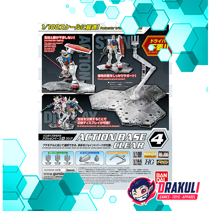Drakuli Hobbies BANDAI Action Base 4 Clear