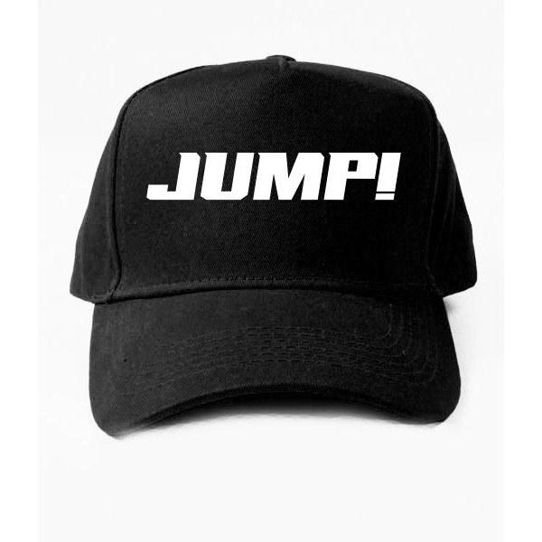 Topi Jump Blackpink Lisa Jennie Rose Jisoo Baseball Trucker Snapback Bucket font