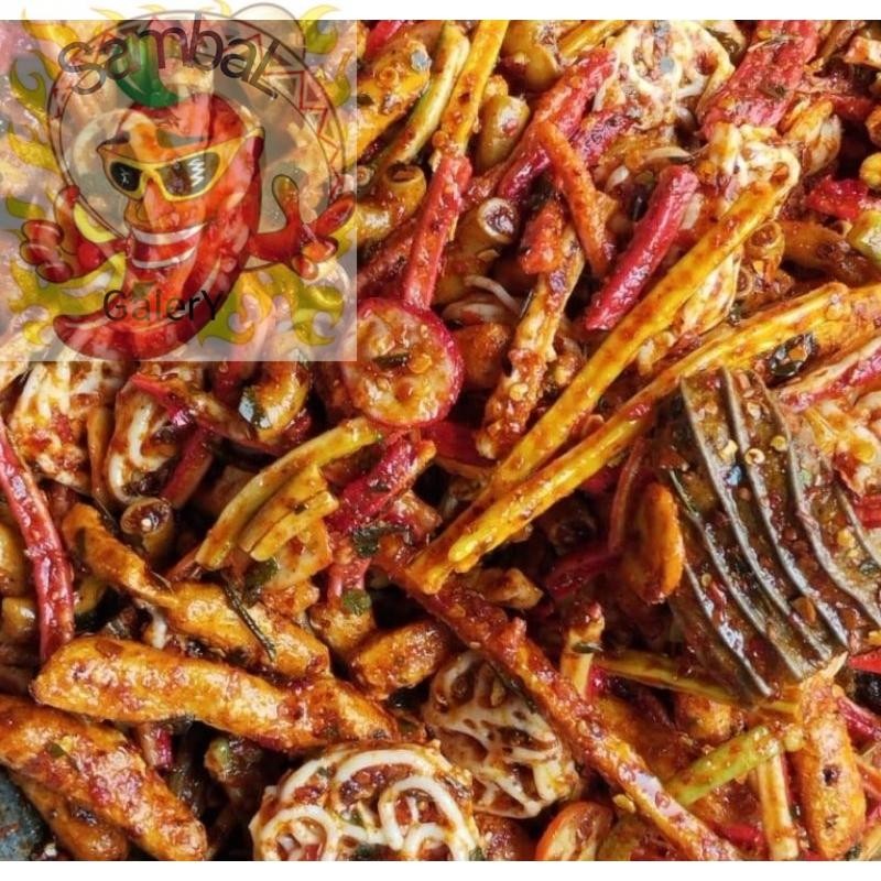 

SambaL Galery Seblak Kerupuk Campur/Mix Pedas Extra Daun Jeruk Isi 100 Gram