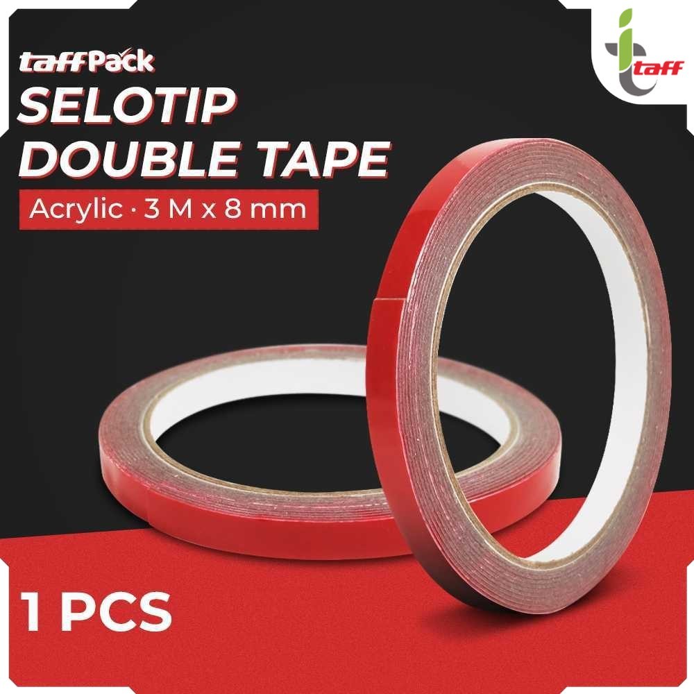 

TaffPACK Selotip Double Tape Acrylic 3M 8mm - SC-3M