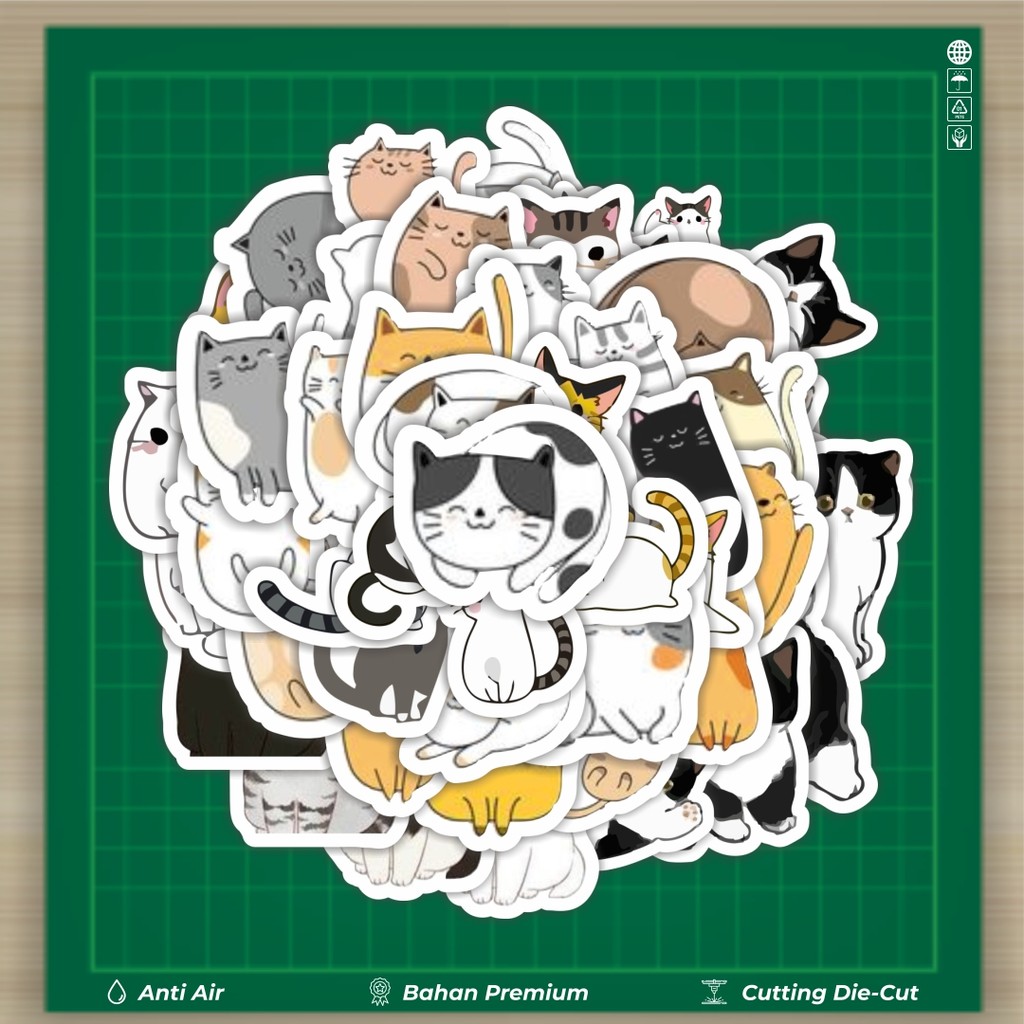 

HOT 50 PCS STIKER Stiker Hewan Kitten [Anak Kucing] Stiker Fashion Cars Decal Dingin Kartu Album Custom Vinyl Anti Air- Sticker Aesthetic Buku Journal Koper Casing HP Tablet Laptop Helm Motor Botol Minum