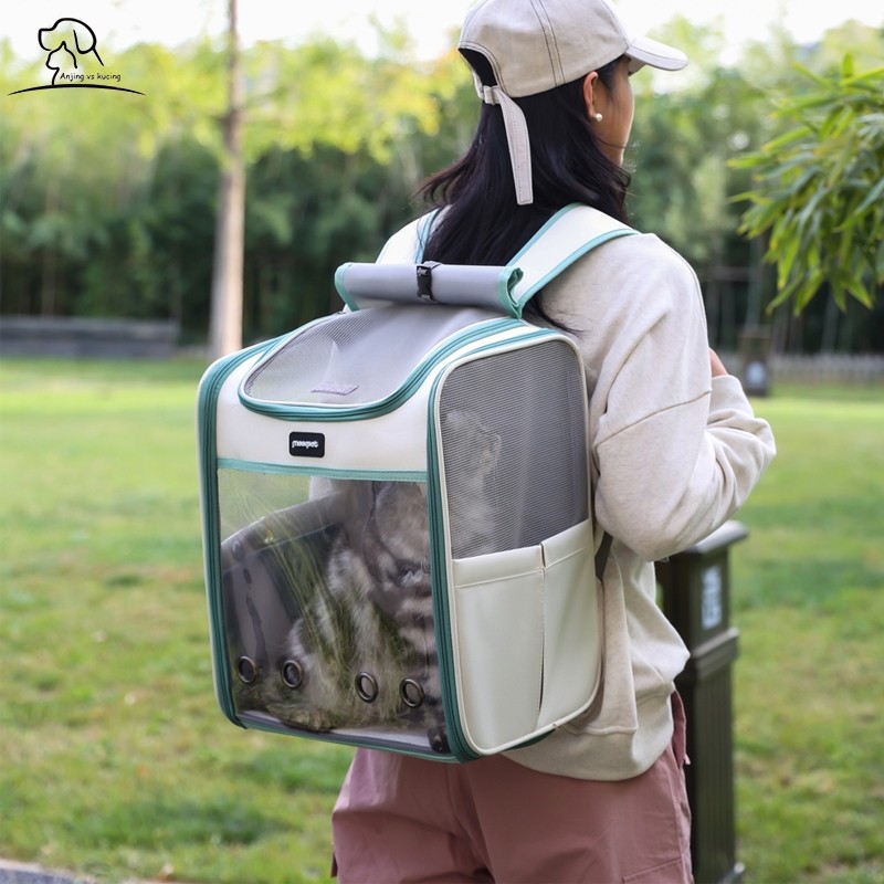New Backpack Portable Dengan Ruang Besar Untuk Kucing Dan Anjing, Persediaan Hewan Peliharaan, Dan T