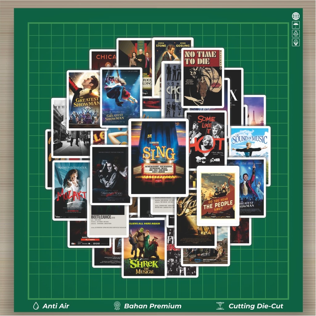 

HOT 50 PCS STIKER Stiker Poster Film & Album Musikal Stiker Fashion Cars Decal Dingin Kartu Album Custom Vinyl Anti Air- Sticker Aesthetic Buku Journal Koper Casing HP Tablet Laptop Helm Motor Botol Minum