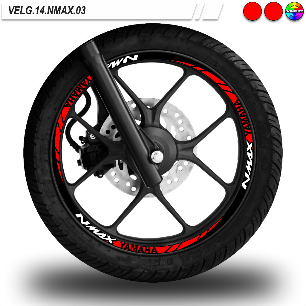 STICKER VARIASI VELG MOTOR RING 14 SEMUA TYPE NMAX 03