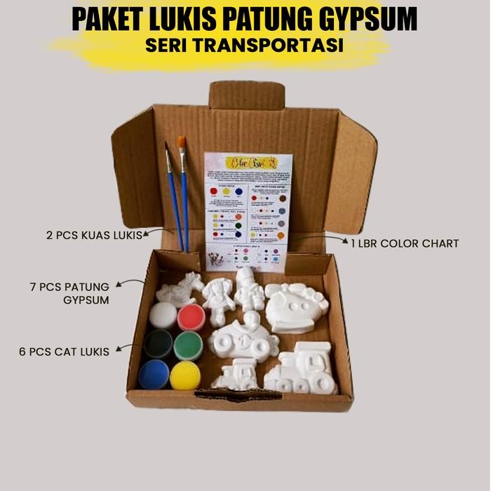 

Paket Lukis Gypsum Set Melukis Anak Lengkap Mewarnai Patung - HEWAN LAUT