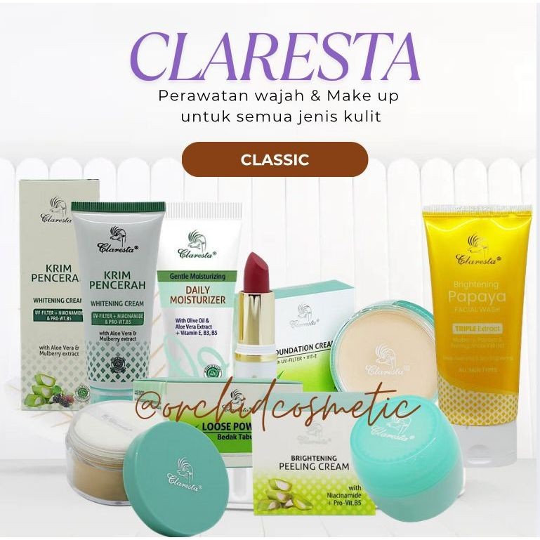 Claresta Foundation Cream/claresta twc classic DNA salmon/claresta reffil twc DNA salmon/claresta lo