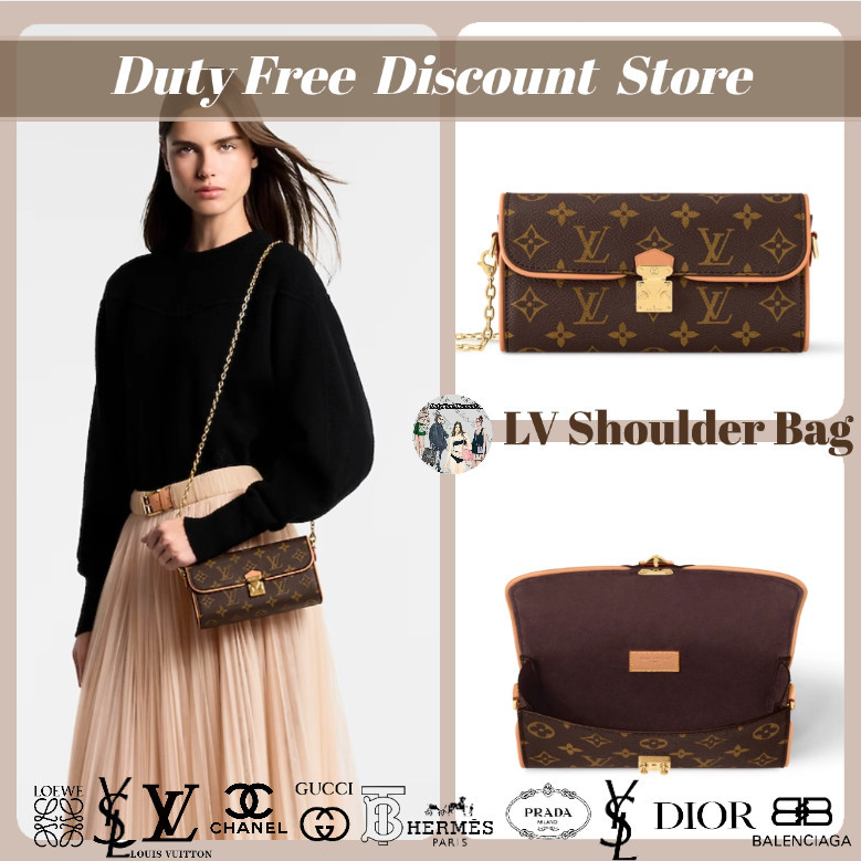 Tas Wanita Louis Vuitton POCHETTE CAMILLE Versi (Tas Tangan / Tas Bahu / Tas Rantai) Garansi Dua Tah