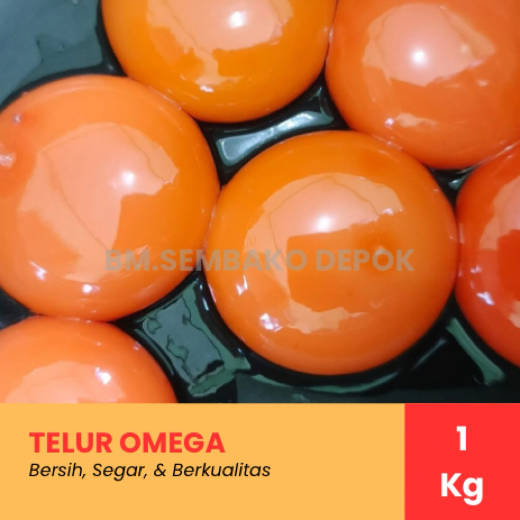 

Telur Omega Segar & Berkualitas / Telur Omega 1Kg / Telur Omega Depok