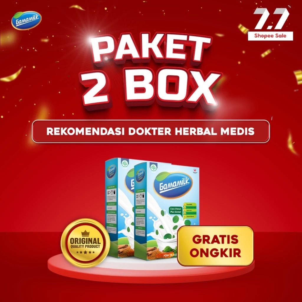 

GAMAMILK 2 BOX - Susu Etawa Plus Gamat Ampuh Atasi Nyeri Sendi, Rematik, Sesak Nafas & Asam Lambung