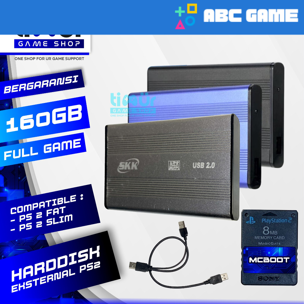Harddisk Hardisk Eksternal Luar PS2 Support Semua PS2 160GB