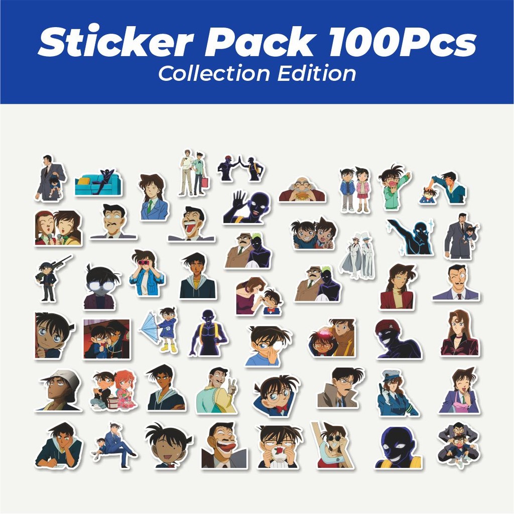 

Hot Stiker Anime Detective Conan Lucu Anti Air Stikers Berperekat Waterproof Sticker Decal Buat Motor Helm Buku Journal Koper Casing HP Laptop Botol Minum