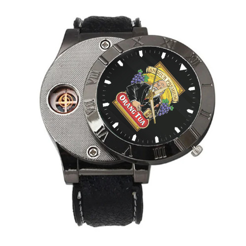 Jam Tangan Pria ORANG TUA ANGGUR MERAHKorek Api Elektrik Pria Unik Dewasa GRATIS Usb Charger