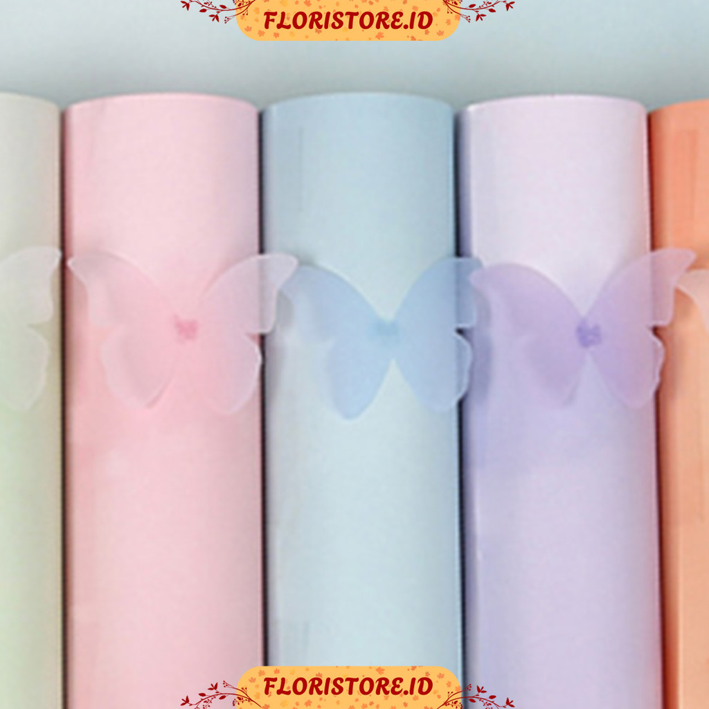 

3D BUTTERFLY PAPER / CELLOPHANE / FLORIST PAPER / KERTAS BUKET BUNGA / WRAPPING WRAPPER