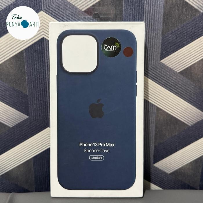 Apple Silicone Case with Magsafe iPhone 13 Pro Max Official Original Resmi iBox - Marigold