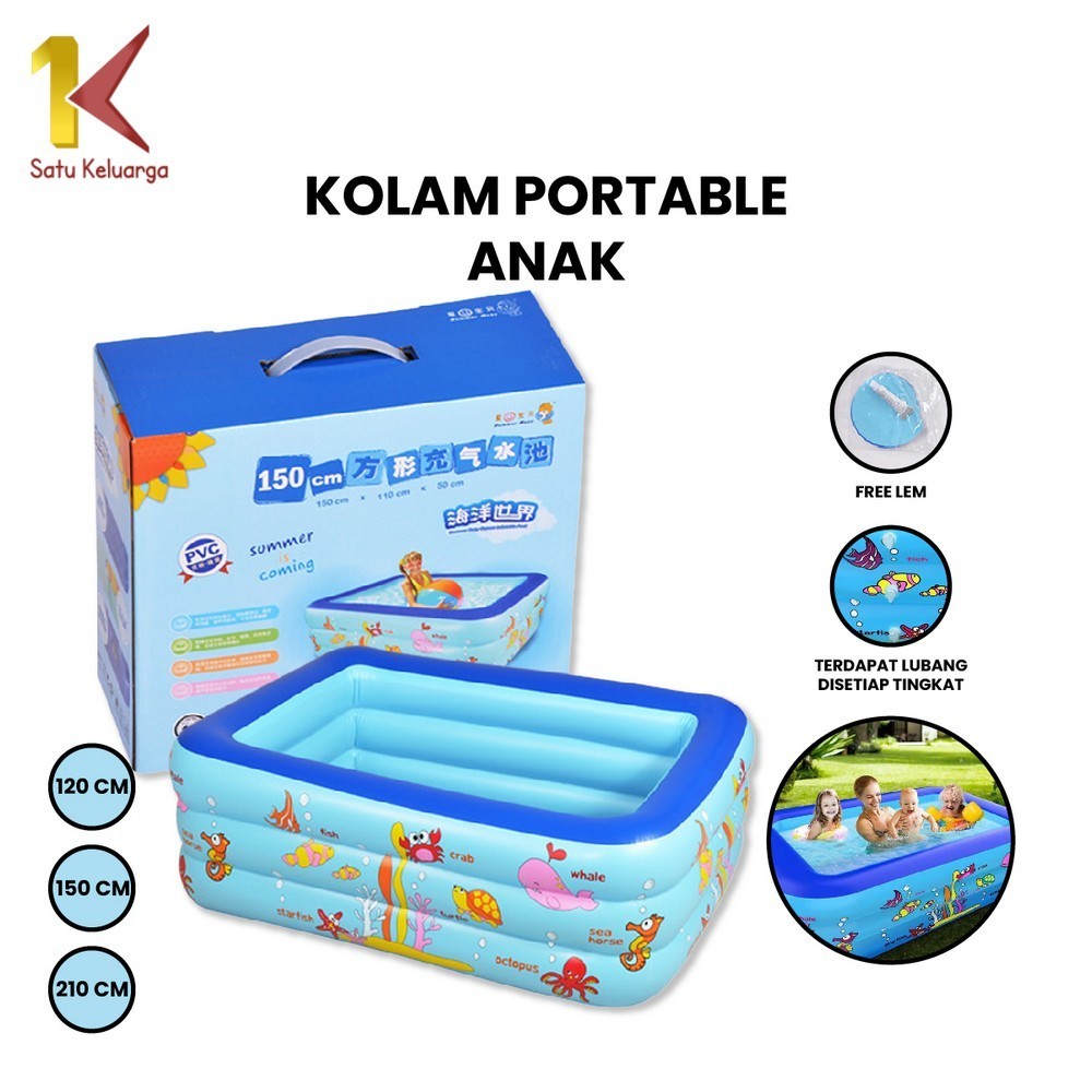 SHENAR-Kolam renang karet yang menebal/Kolam renang anak/kolam mandi bola/inflatable swimming pool