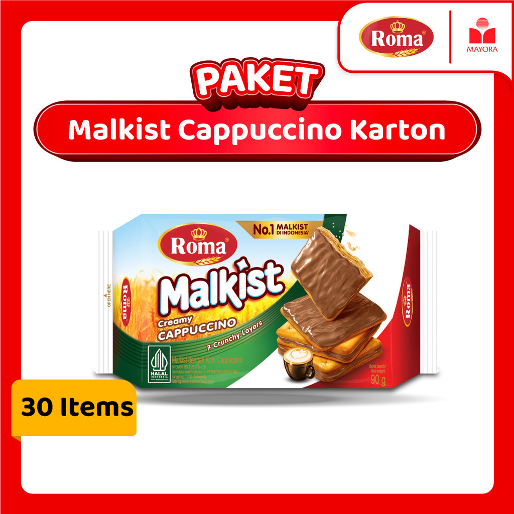 

Paket Roma Malkist Cappuccino 90 Gram Karton